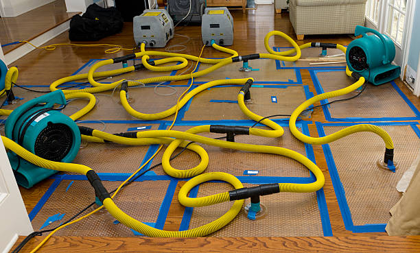 Professional Storm Water Damage Restoration technician working in Hainesport, NJ
